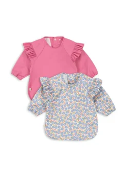 2 Pack Dinner Bib With Sleeves And Frill