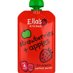Babymos jordbær & æble (4 mdr) Ø