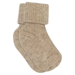 Bomuld Rib Baby Strømpe