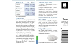 Cal. Mag Citrat - Kalk 200 mg, Magnesium 58 mg og D-vitamin 2,5 µg
