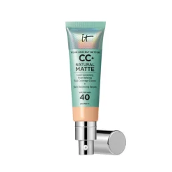 CC+ Cream Natural Matte Foundation for Oily Skin with SPF 40