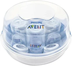 Dampsterilisator til mikrobølgeovn