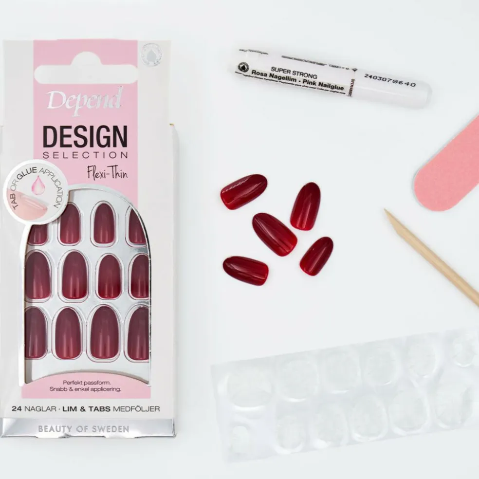 Design Selection Bordeaux Red Medium Oval