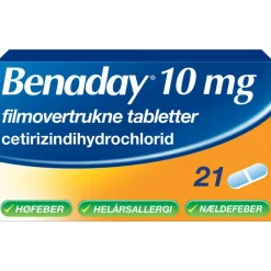 Filmovertrukne tabletter 10 mg