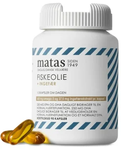 Fiskeolie m/ingefær 1000 mg