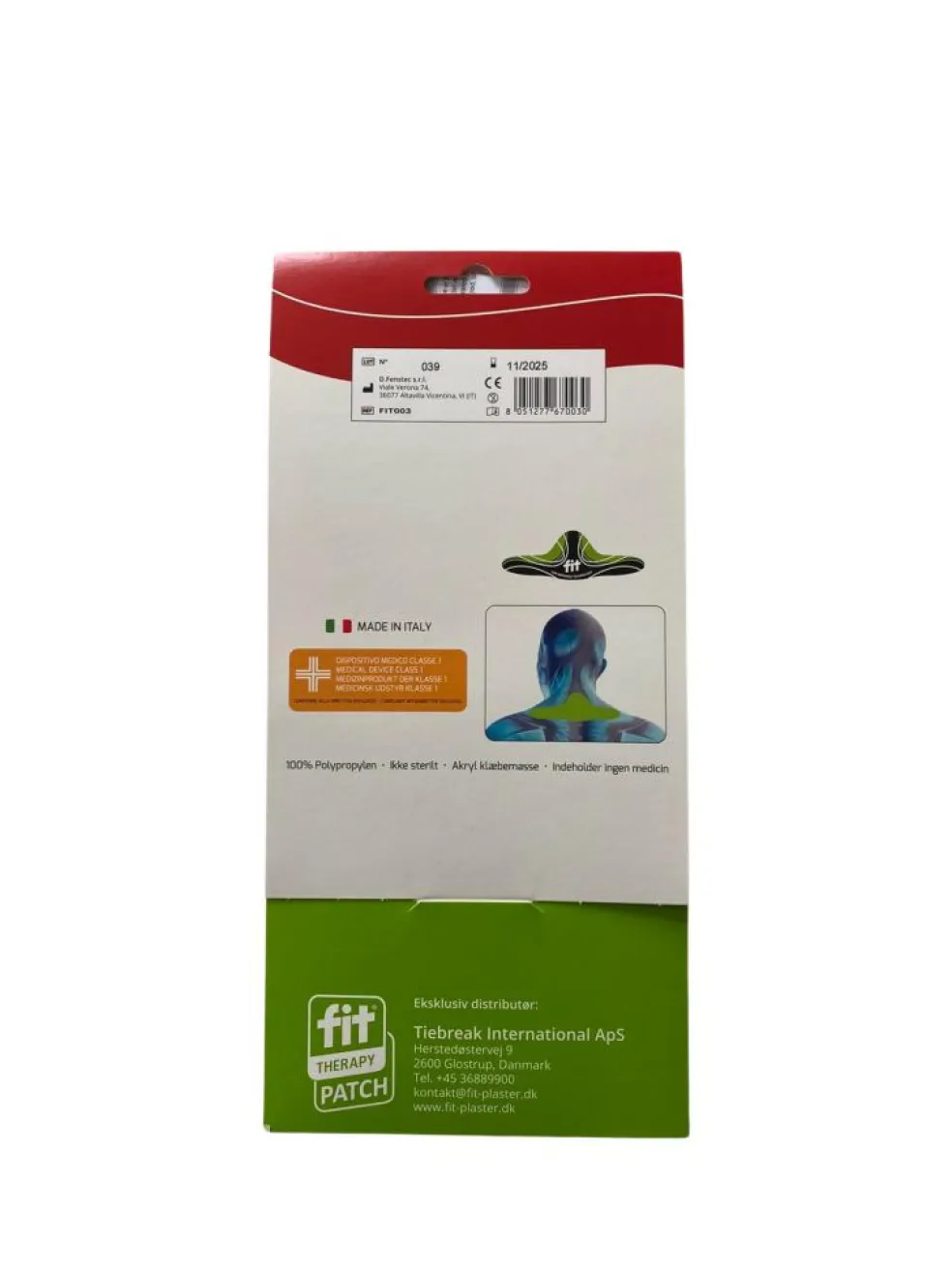 FIT Plaster Smertelindrende Plaster Øvre Ryg/Nakke