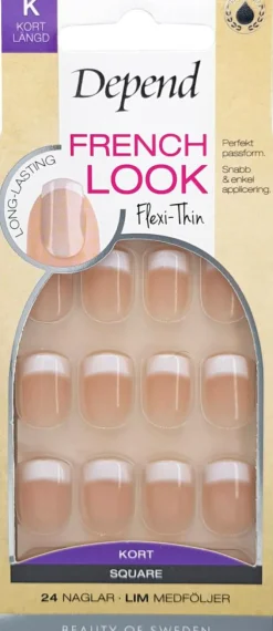 French Look Rosa Kunstige Negle