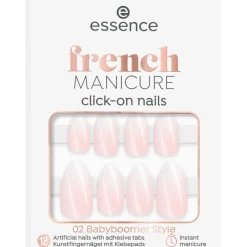 French Manicure Click-On Nails