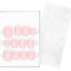 French Manicure Click-On Nails