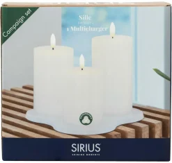 Genopladelige lys & Multicharger ladestation