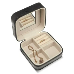 Gillian Jones kvadratisk smykkeskrin i vegansk PU