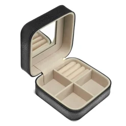 Gillian Jones kvadratisk smykkeskrin i vegansk PU