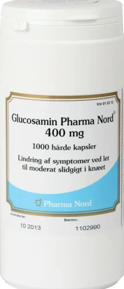 Glucosamin Pharma Nord 400 mg hårde kapsler