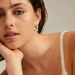 Hoops Øreringe med Hjerter Iokaste