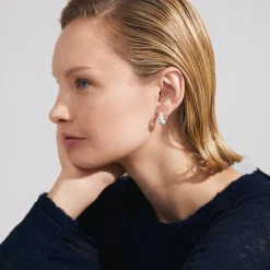 Hoops Øreringe med Preciosakrystaller Focus