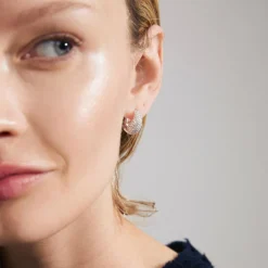 Hoops Øreringe med Preciosakrystaller Focus