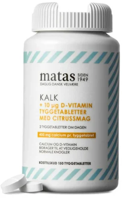 Kalk 400 mg + D-vitamin 10 µg