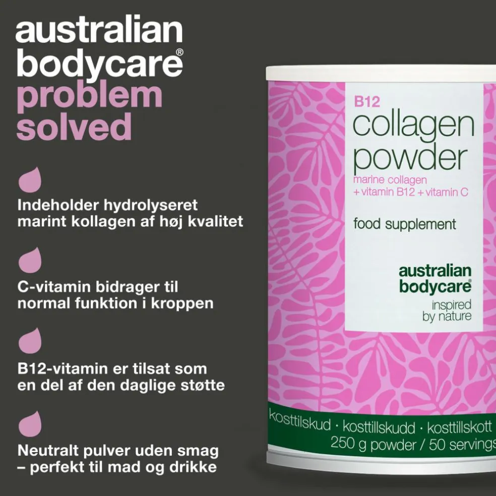 Kollagenpulver + B12 vitamin og C vitamin