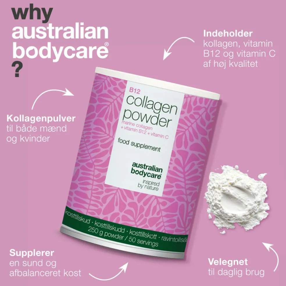 Kollagenpulver + B12 vitamin og C vitamin