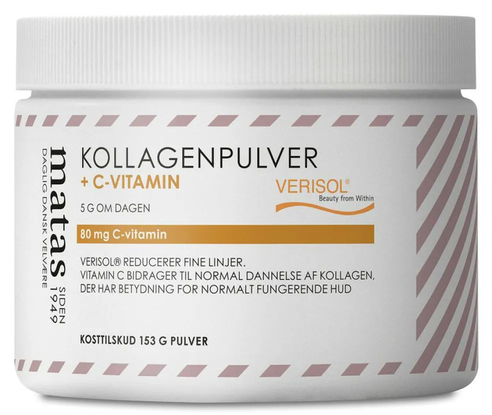 Kollagenpulver + C vitamin 80 mg