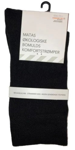 Økologiske Bomulds Komfortstrømpe