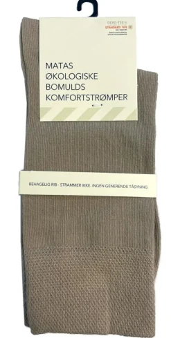 Økologiske Bomulds Komfortstrømpe