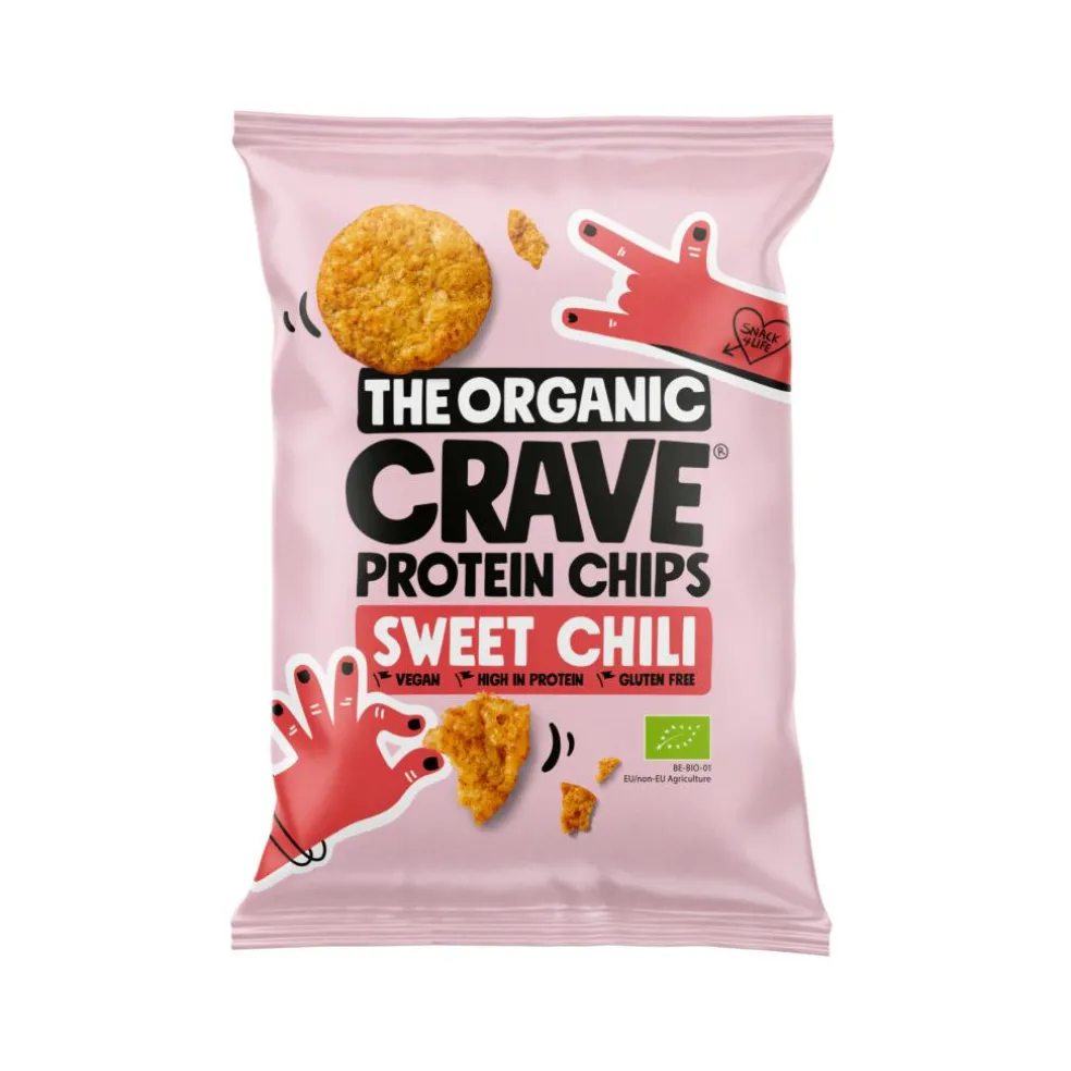 Økologiske protein chips sweet chili