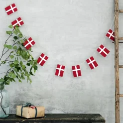 Lille Dannebrogsflag 10 Stk. Ranke