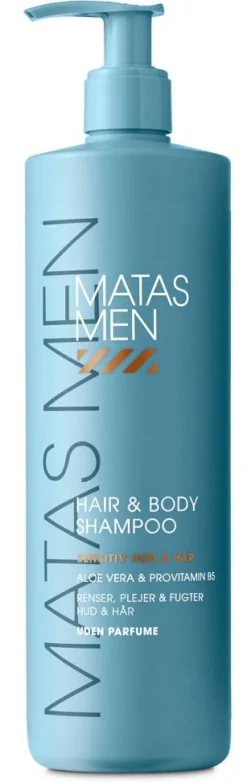 Men Hair & Body Shampoo til Sensitiv Hud Uden Parfume