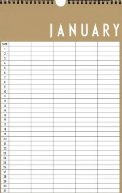 Monthly Planner Papir