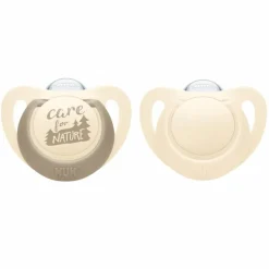 NUK for Nature Silicon 18-36m Creme 2 stk