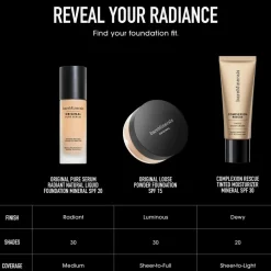 ORIGINAL Pure Serum Radiant Natural Liquid Foundation Mineral SPF 20