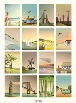 Plakat 'Danmarksmotiver'