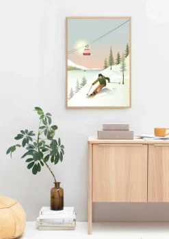 Plakat 'Off-Piste Skiing'