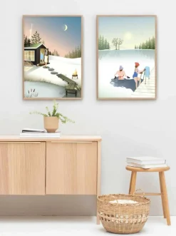 Plakat 'Winter Bath'