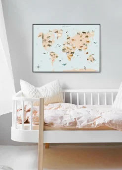 Plakat 'World Map Animal'