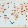 Puslespil 'World Map Animal'