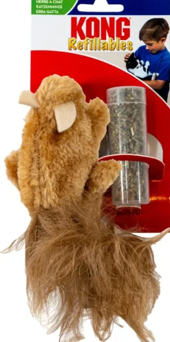 Refillable Catnip Squirrel Kattelegetøj