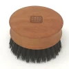 Rund skægbørste med vildsvinebørster