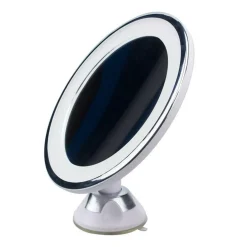 Rundt Spejl Med LED Lys Og Sugekop