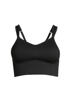 Seamless Rib Padded Sports Bra