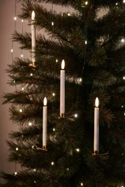 Sille Juletræslys 10 styk sæt, Hvid