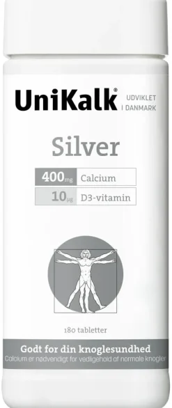 Silver 10, Kalk 400 mg og D-vitamin 10 µg