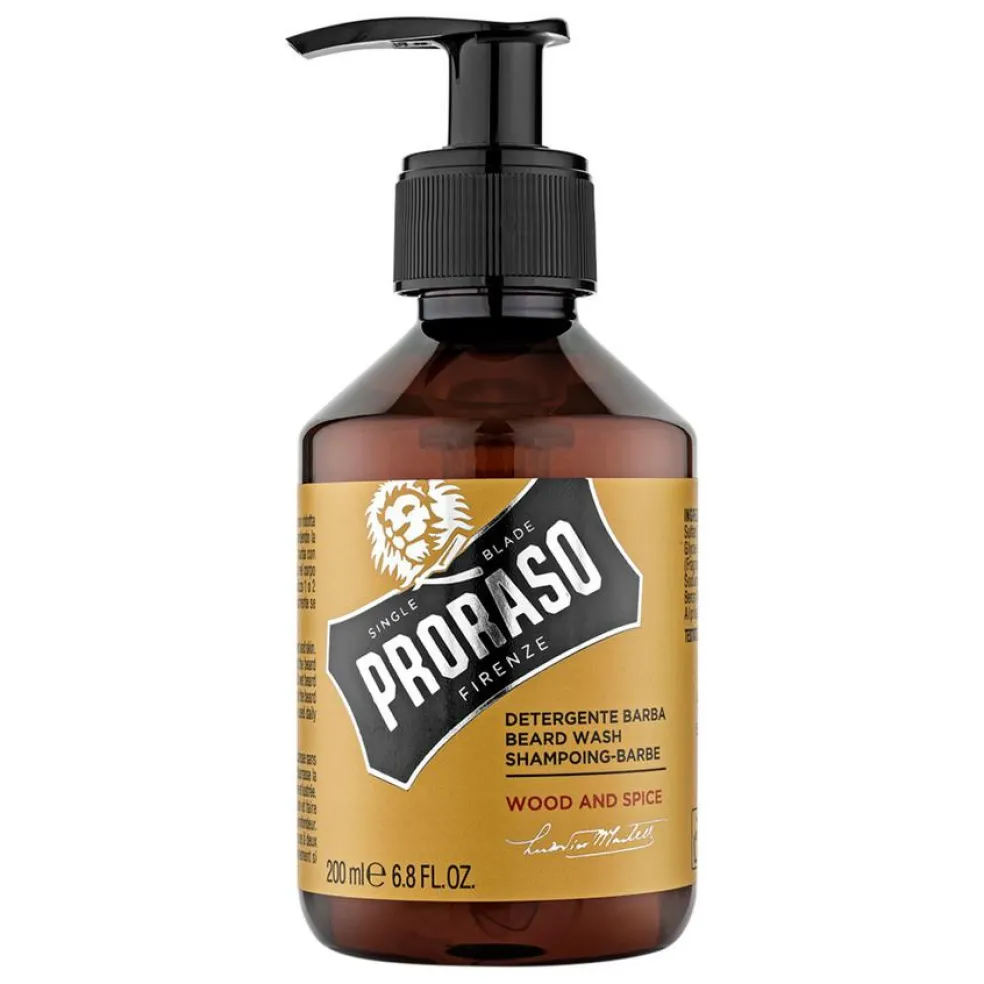 Skægshampoo, Wood & Spice, 200 ml.