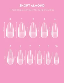 Soft Gel Tips, Short Almond