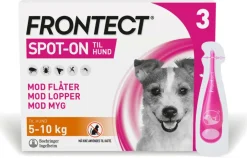 Spot-on, opløsning til hund 5-10 kg