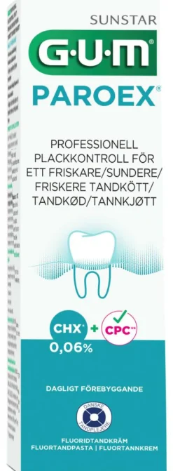 Tandpasta Paroex 0,06% Klorhexidin v/tandkødsbetændelse
