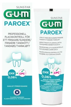 Tandpasta Paroex 0,06% Klorhexidin v/tandkødsbetændelse