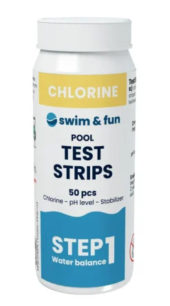 Test Strips Chlorine/pH/Stabilizer