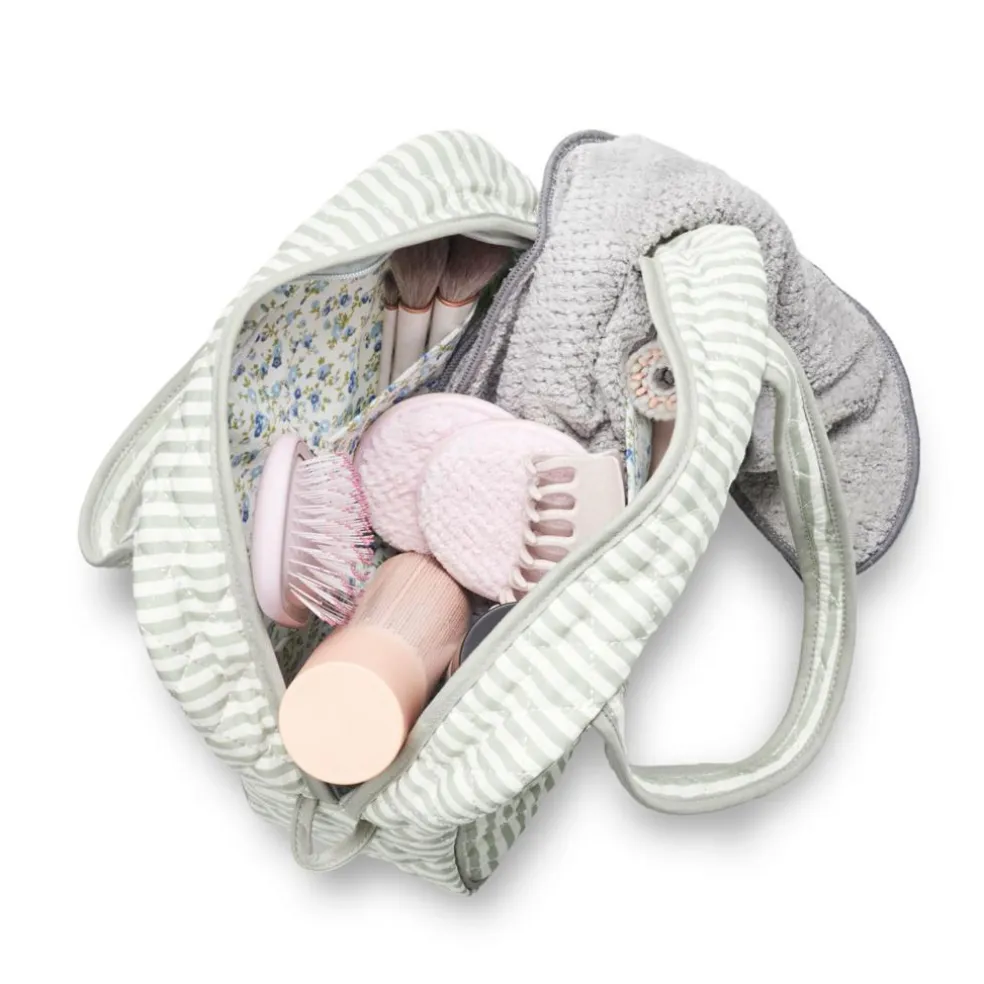 Toilettaske Med Hank i Quilt Stor